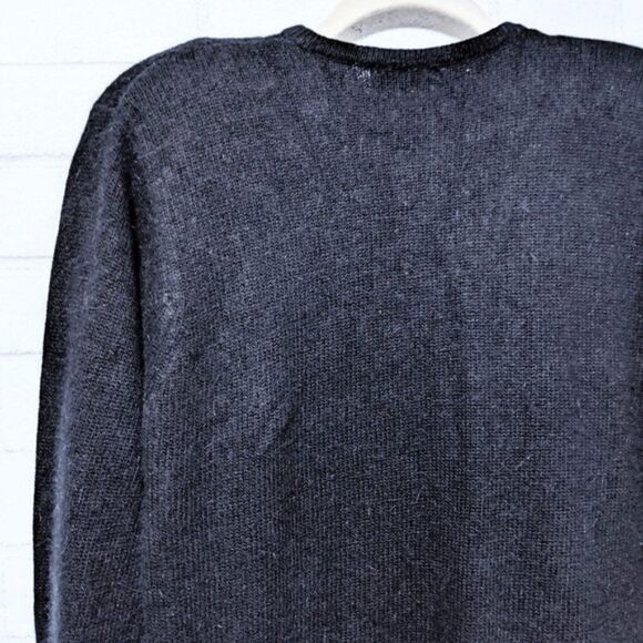 Vintage KAREN SCOTT Angora Wool Jeweled Cardigan M - Picture 7 of 8